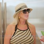 Vicki's stripe knit top and skirt on The Real Housewives of Orange County Vicki's stripe knit top and skirt on The Real Housewives of Orange County