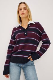 PAXTON SWEATER - BOYSENBERRY STRIPE at Rails