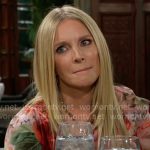 Christine's floral blouse on The Young and the Restless Christine's floral blouse on The Young and the Restless