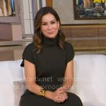 Rebecca's dark green turtleneck sweater dress on Good Morning America Rebecca's dark green turtleneck sweater dress on Good Morning America