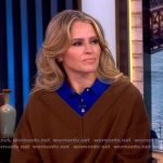 Sara's brown layered sweater on The View Sara's brown layered sweater on The View
